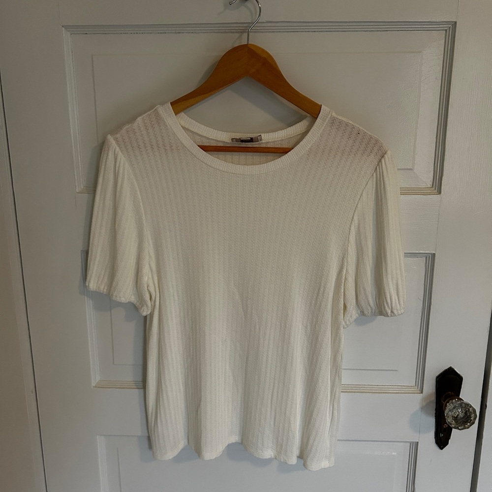 Creamy White knit Top
